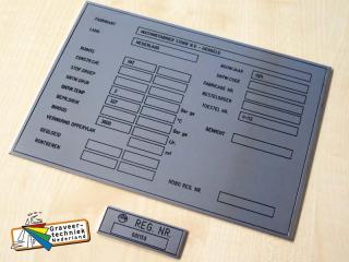 RVS machineplaten graveren